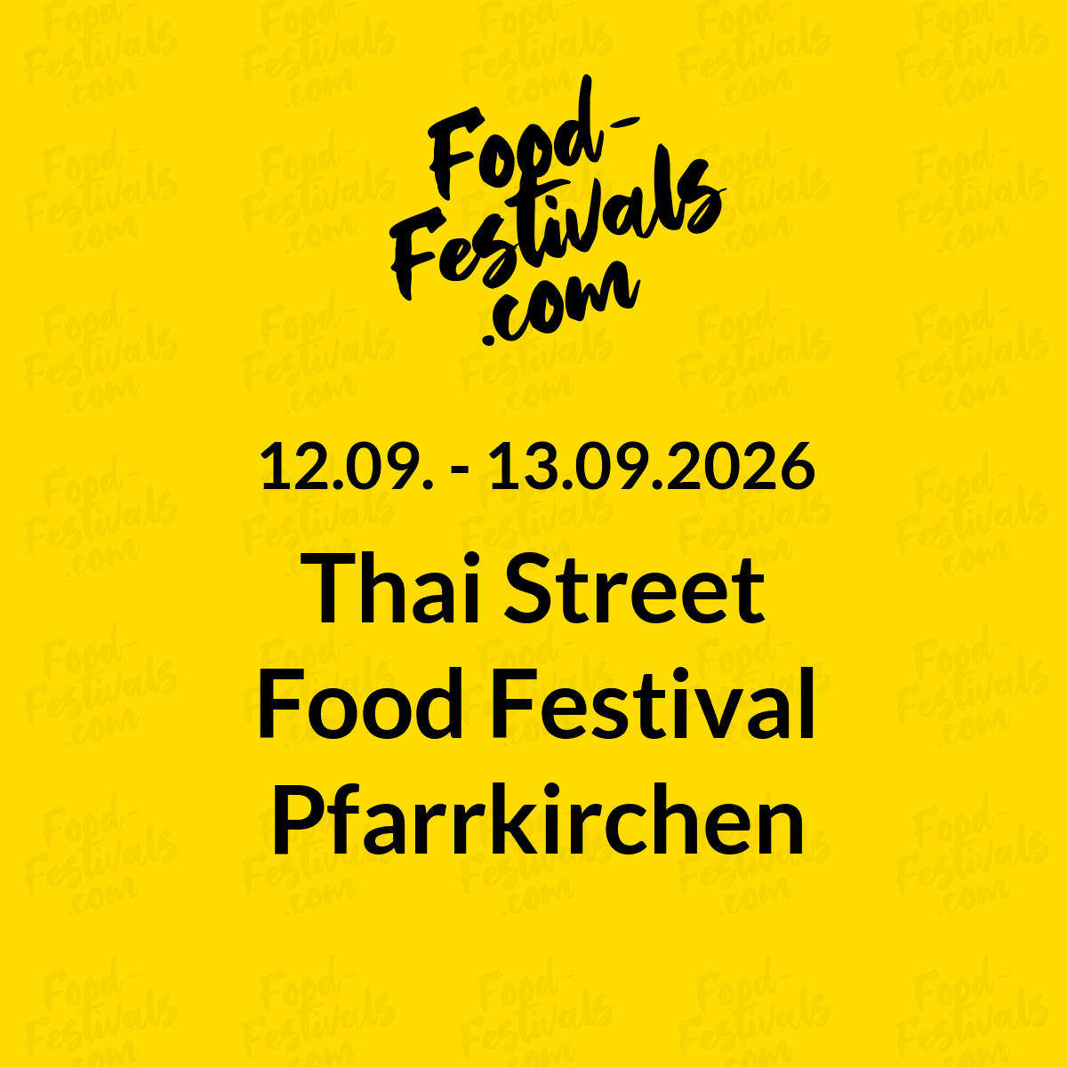 Thai Street Food Festival Pfarrkirchen