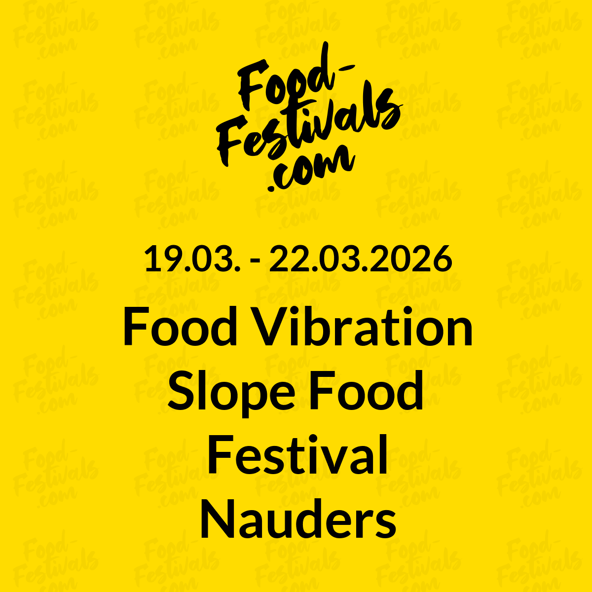 Food Vibration Slope Food Festival Nauders