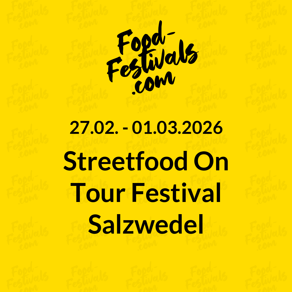 Streetfood On Tour Festival Salzwedel
