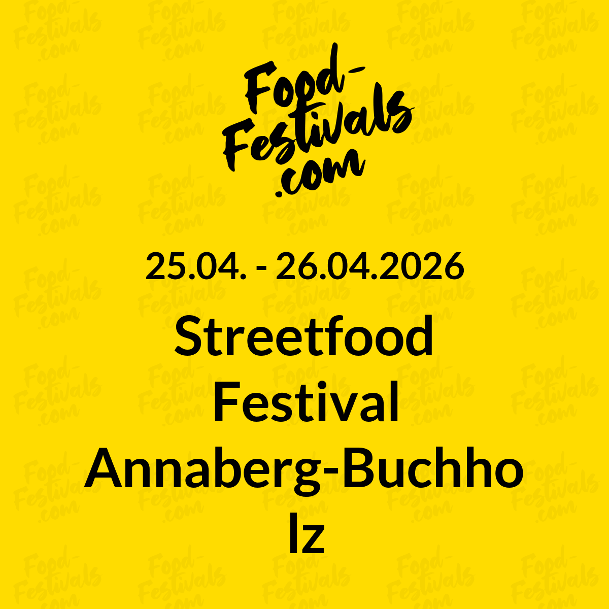 Streetfood Festival Annaberg-Buchholz