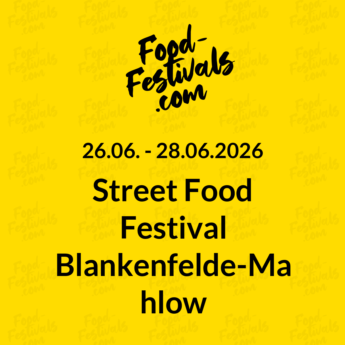 Street Food Festival Blankenfelde-Mahlow