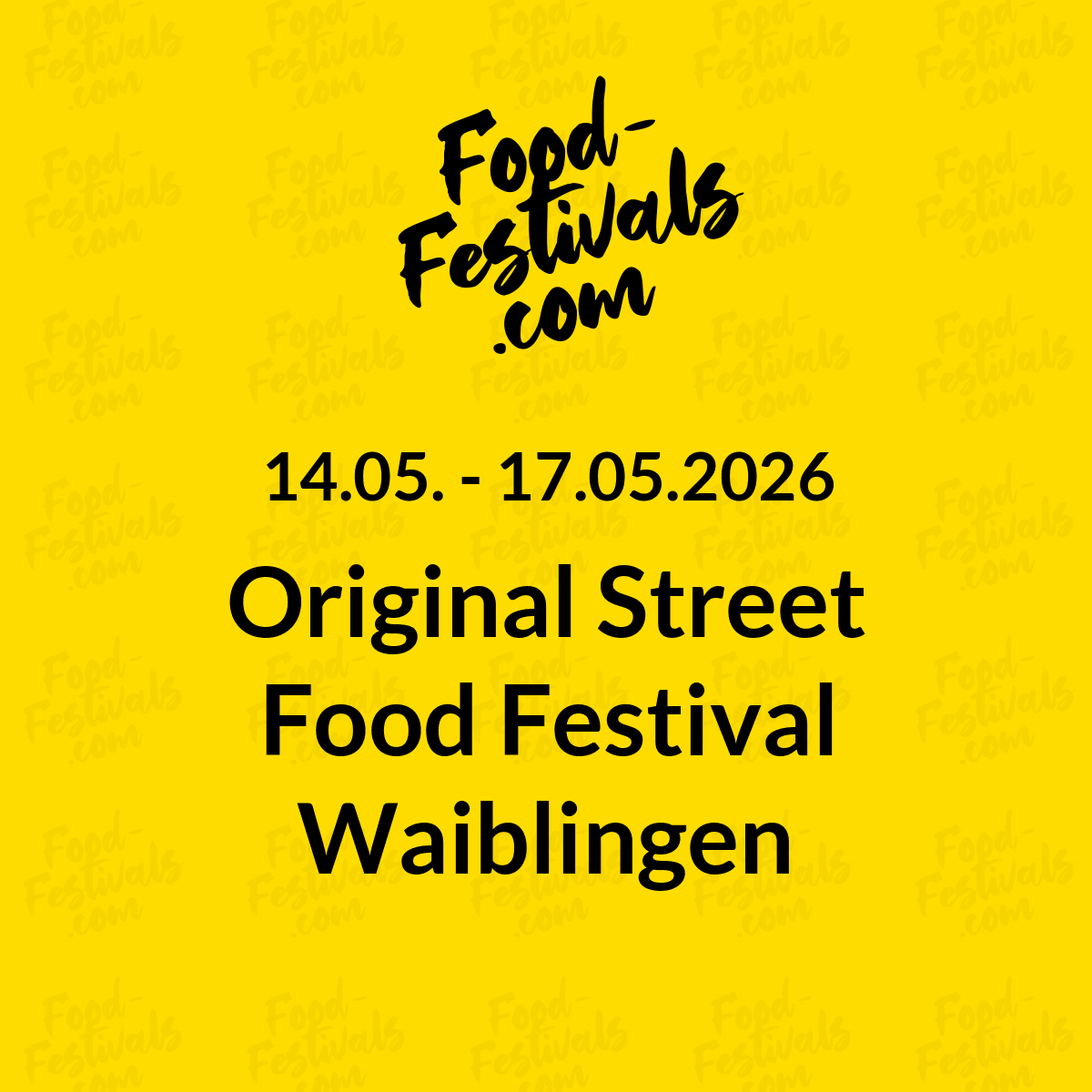 Original Street Food Festival Waiblingen
