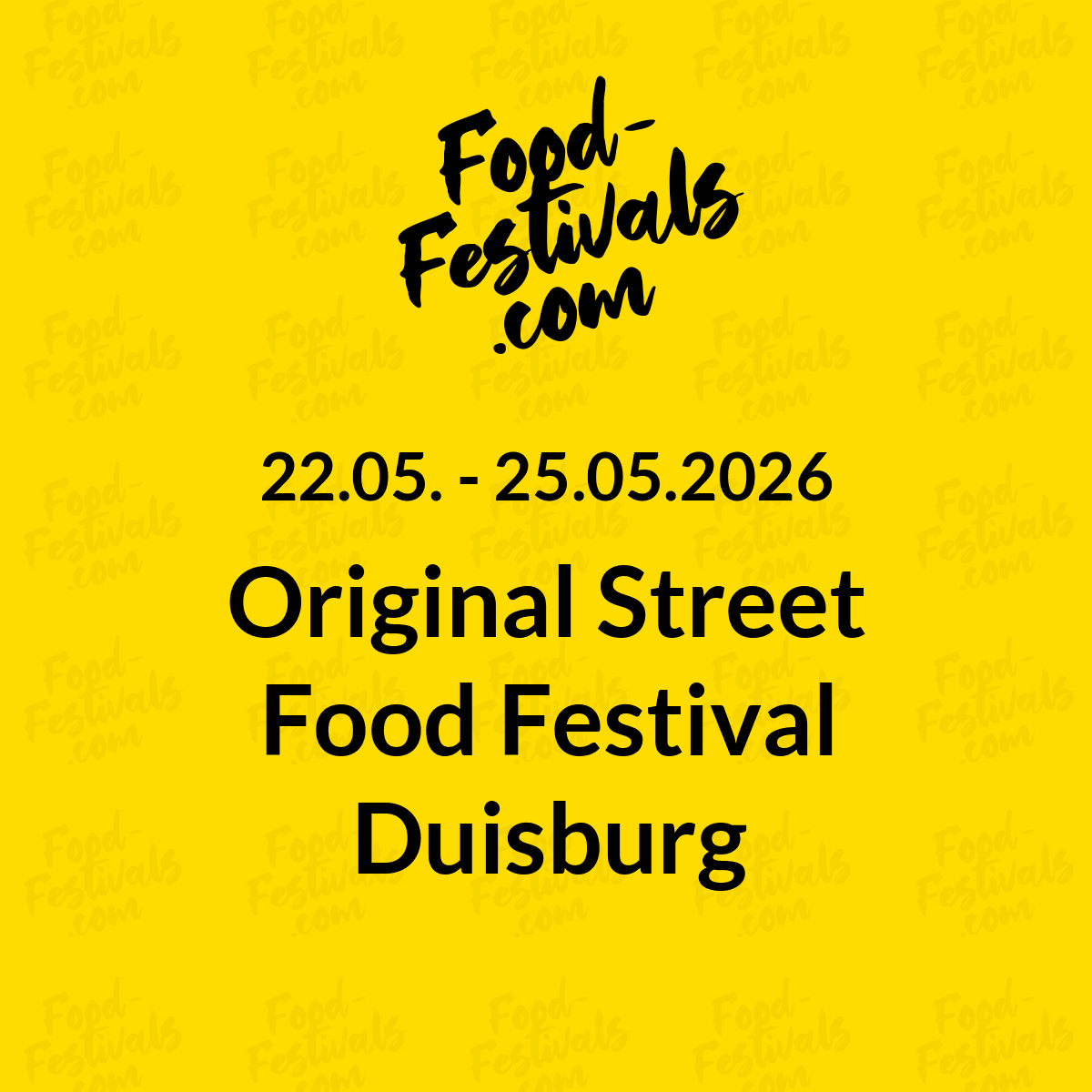 Original Street Food Festival Duisburg