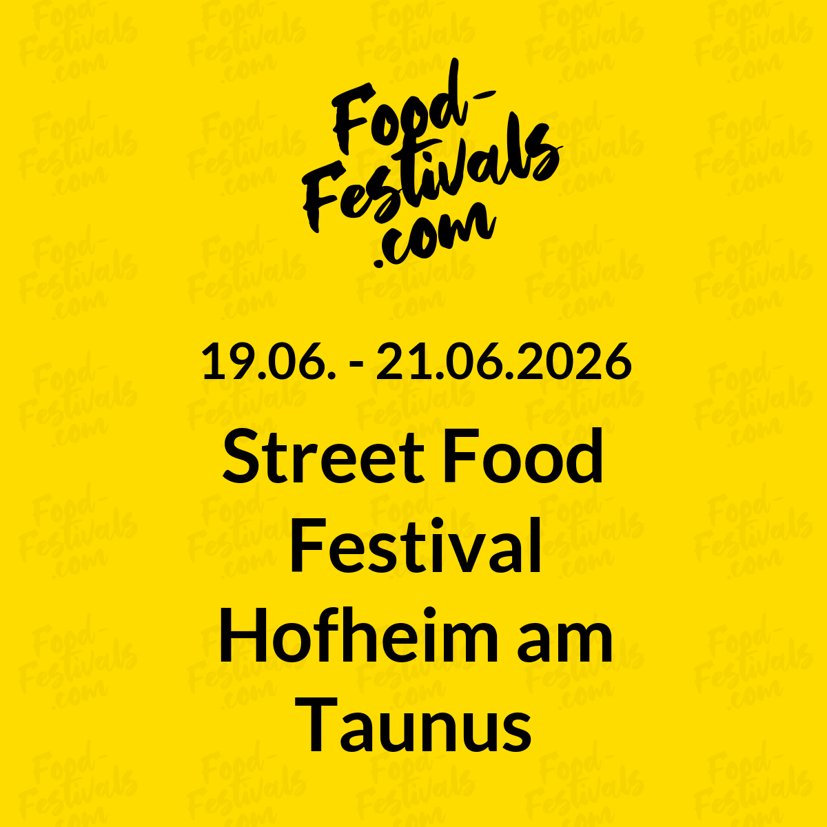 Street Food Festival Hofheim am Taunus