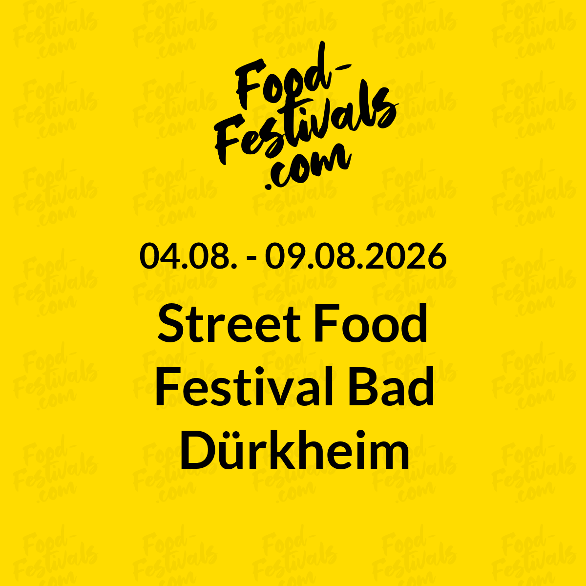 Street Food Festival Bad Dürkheim