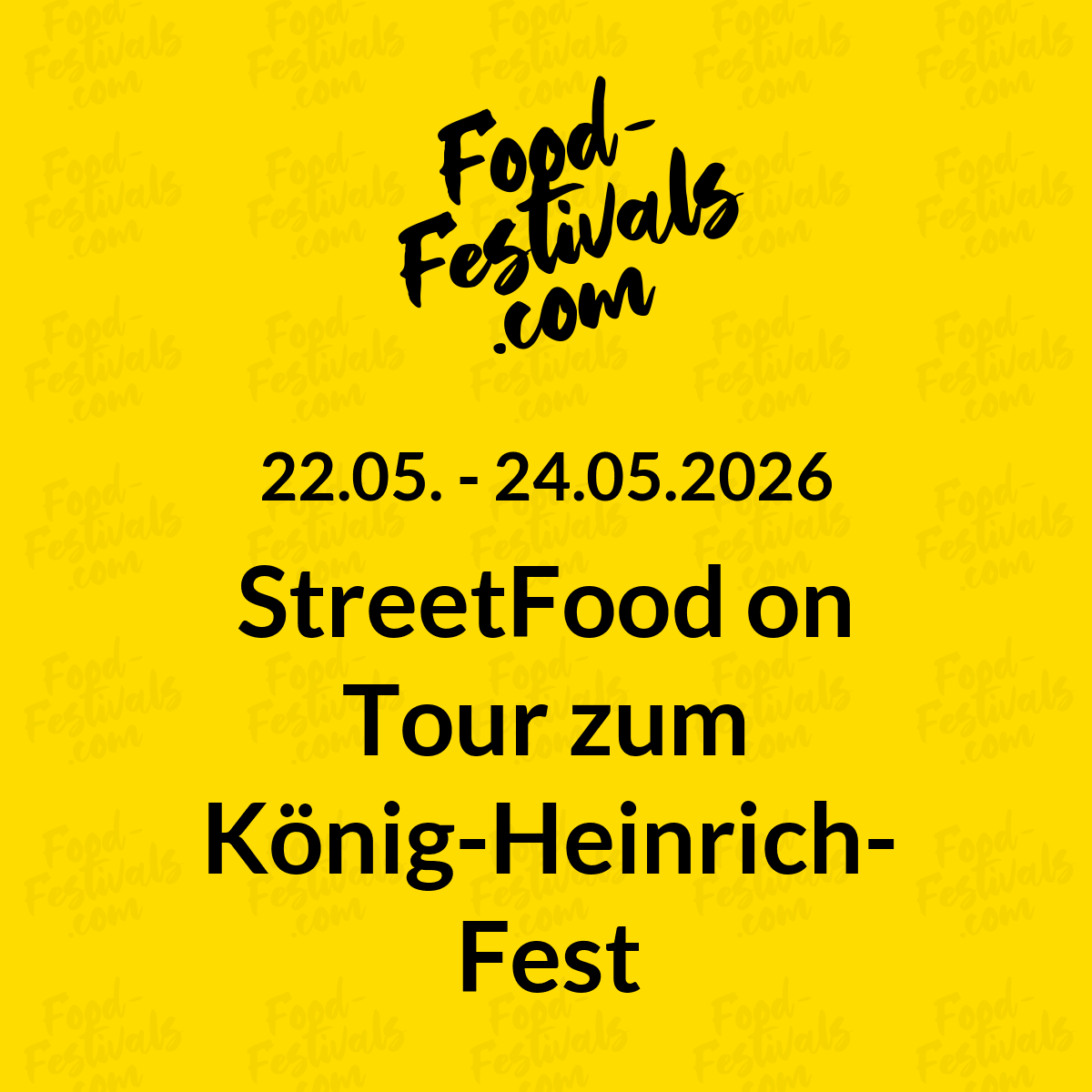 StreetFood on Tour zum König-Heinrich-Fest Quedlinburg