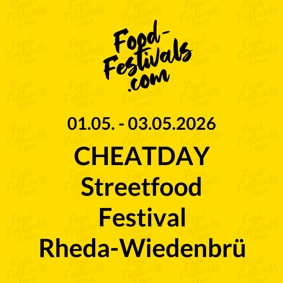 CHEATDAY Streetfood Festival Rheda-Wiedenbrück

