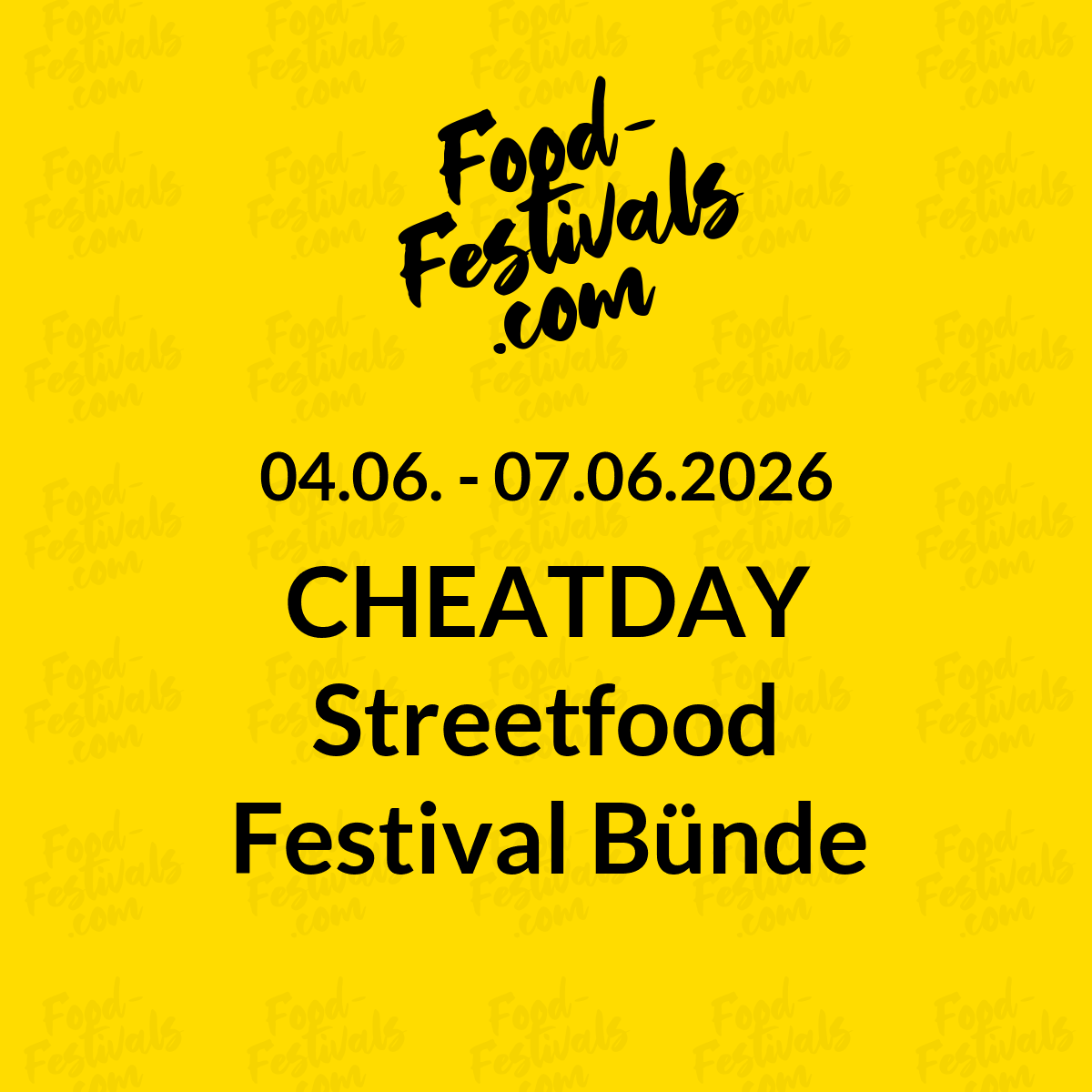 CHEATDAY Streetfood Festival Bünde