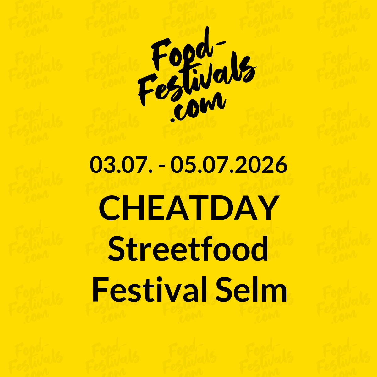 CHEATDAY Streetfood Festival Selm
