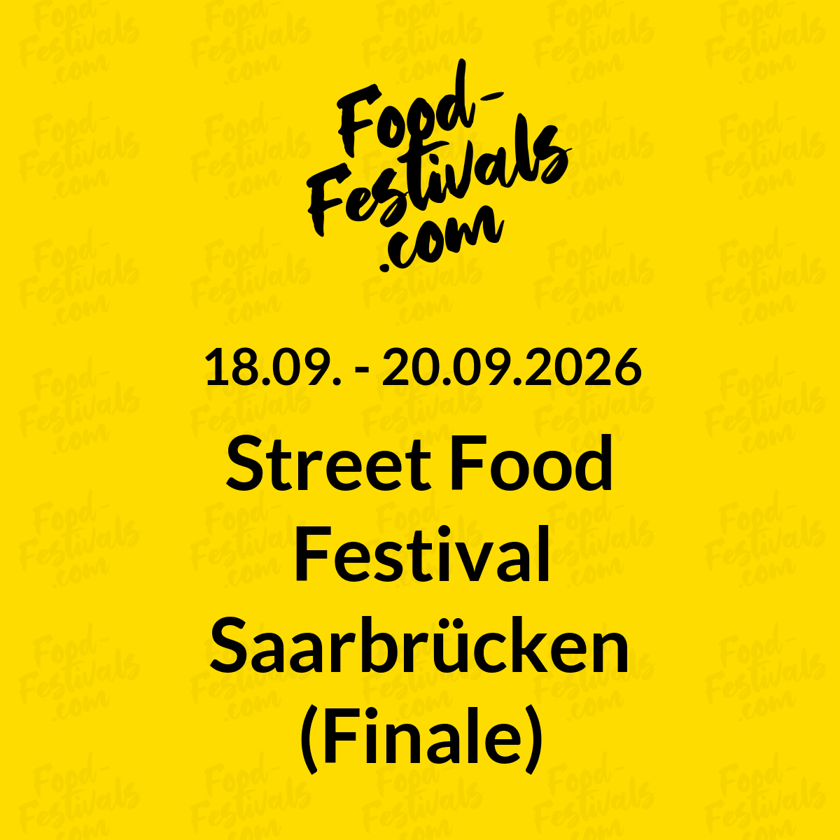 Street Food Festival Saarbrücken (Finale)