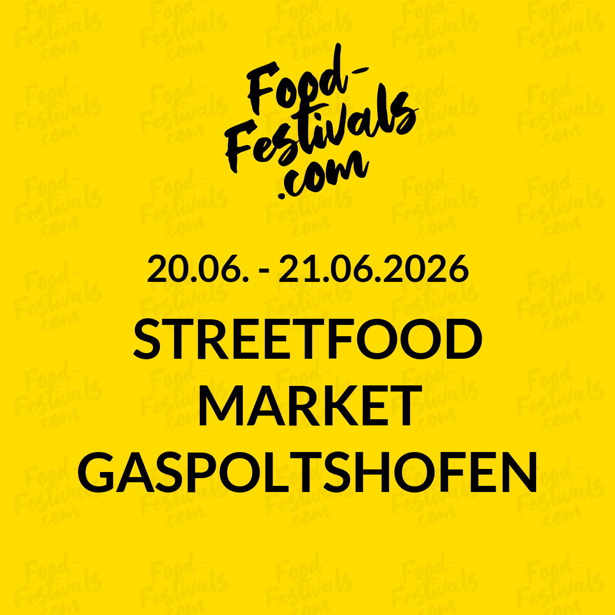 STREETFOOD MARKET GASPOLTSHOFEN