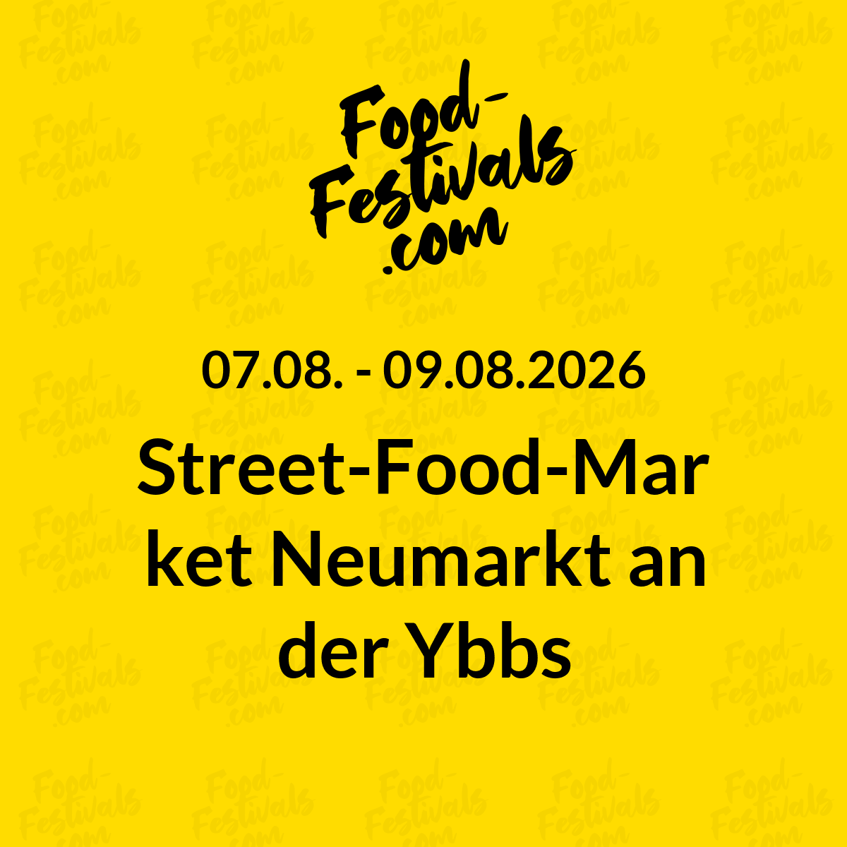 Street-Food-Market Neumarkt an der Ybbs