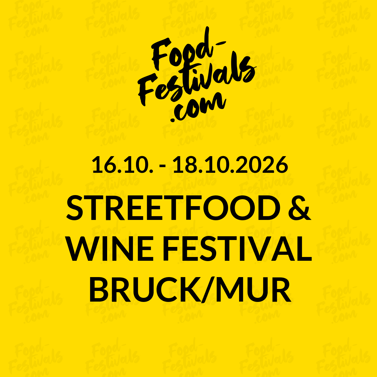 STREETFOOD & WINE FESTIVAL BRUCK/MUR