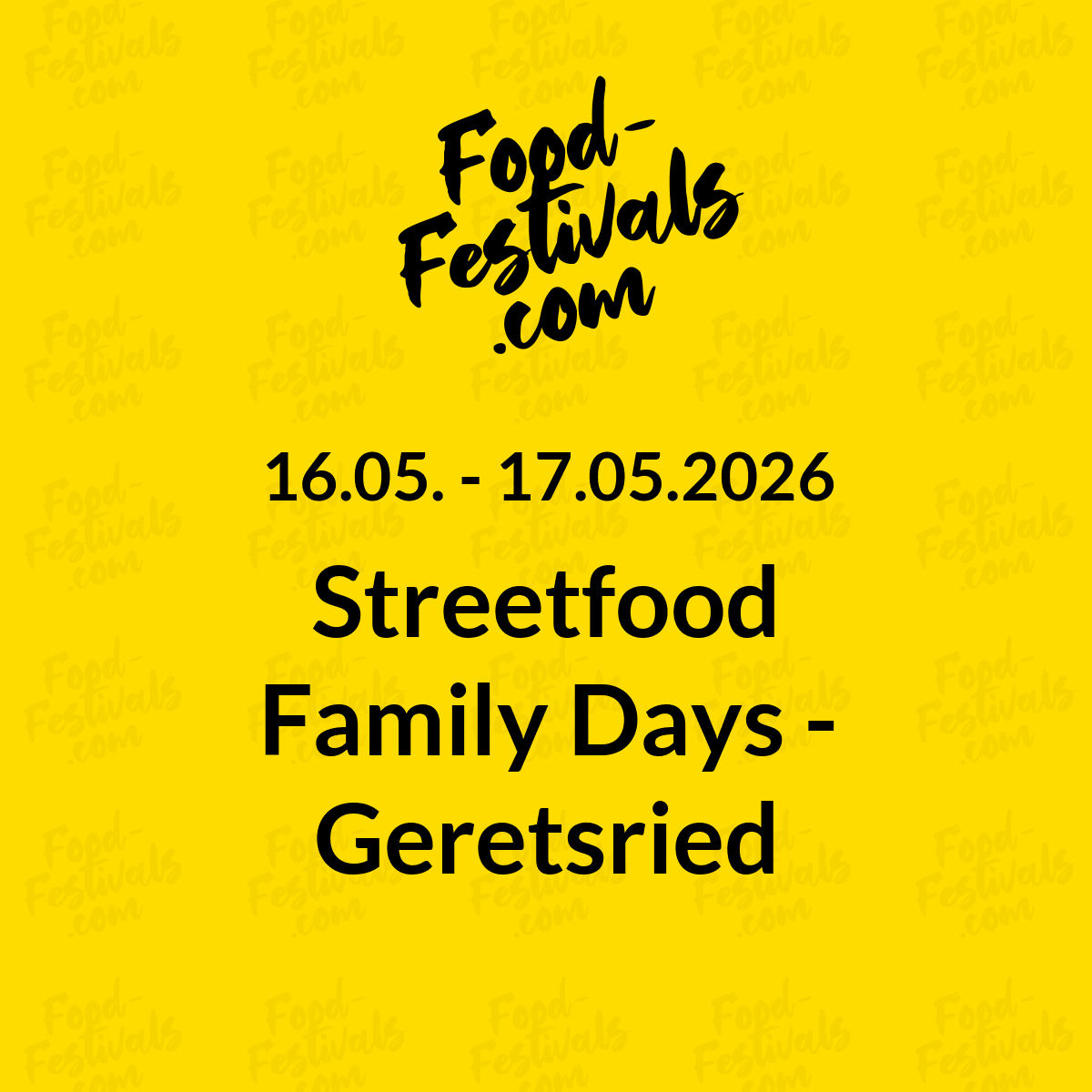 Streetfood Family Days - Geretsried