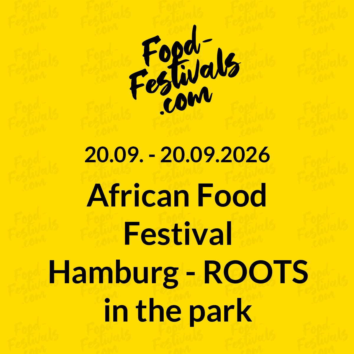 African Food Festival Hamburg - ROOTS in the park