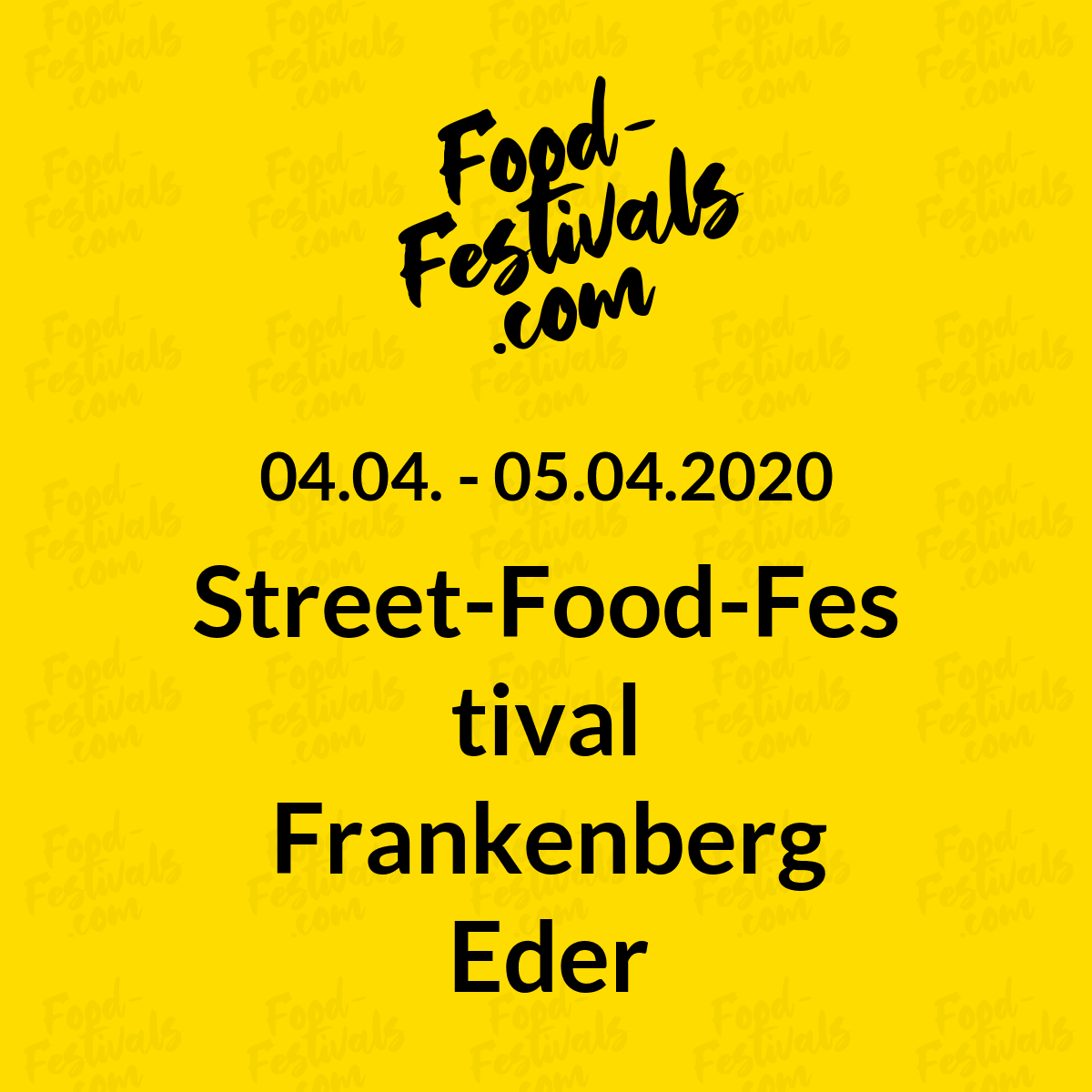 Street-Food-Festival Frankenberg Eder