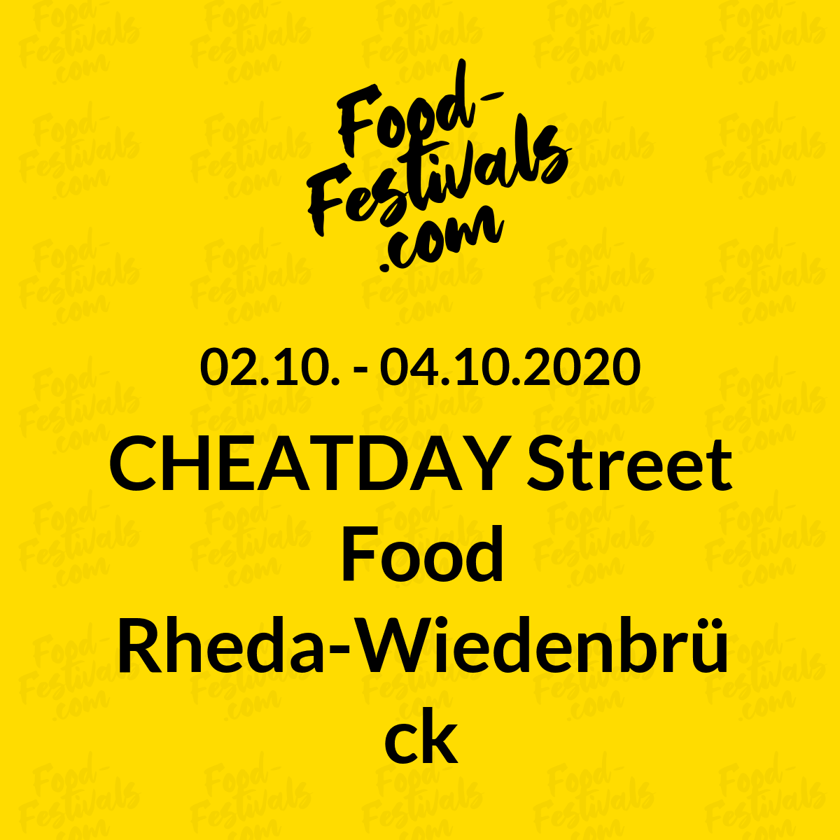 CHEATDAY Street Food Rheda-Wiedenbrück