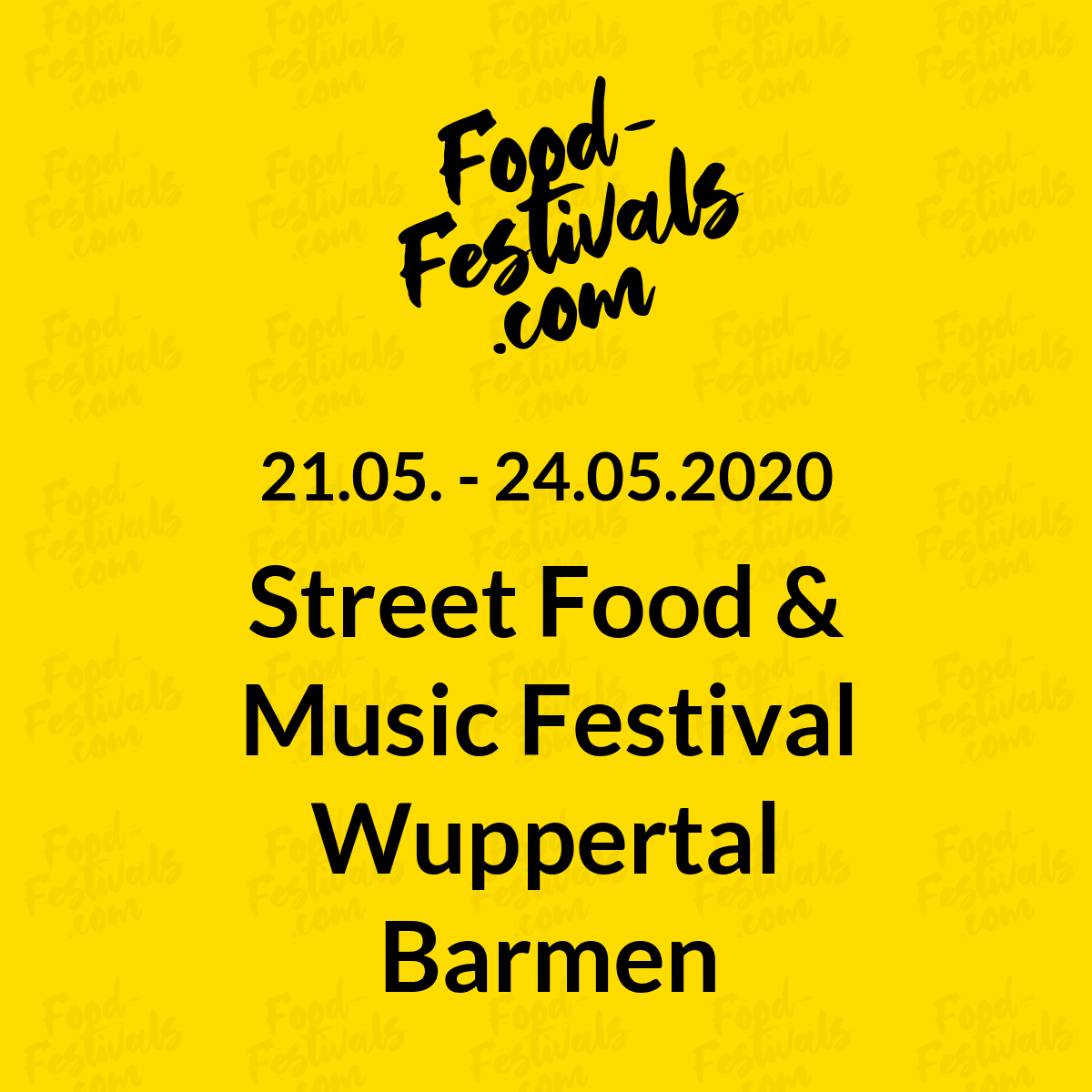 Street Food & Music Festival Wuppertal Barmen
