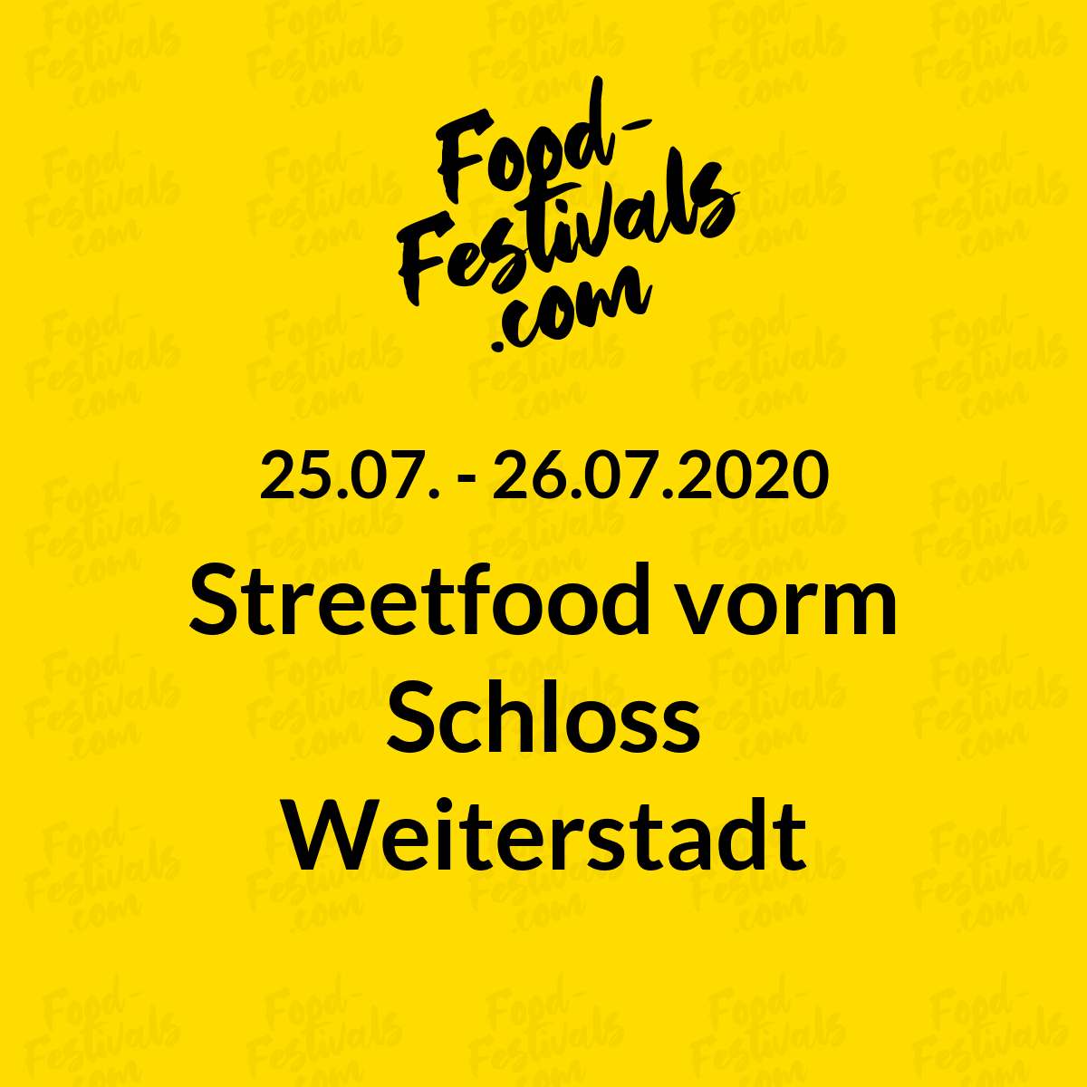 Streetfood vorm Schloss Weiterstadt
