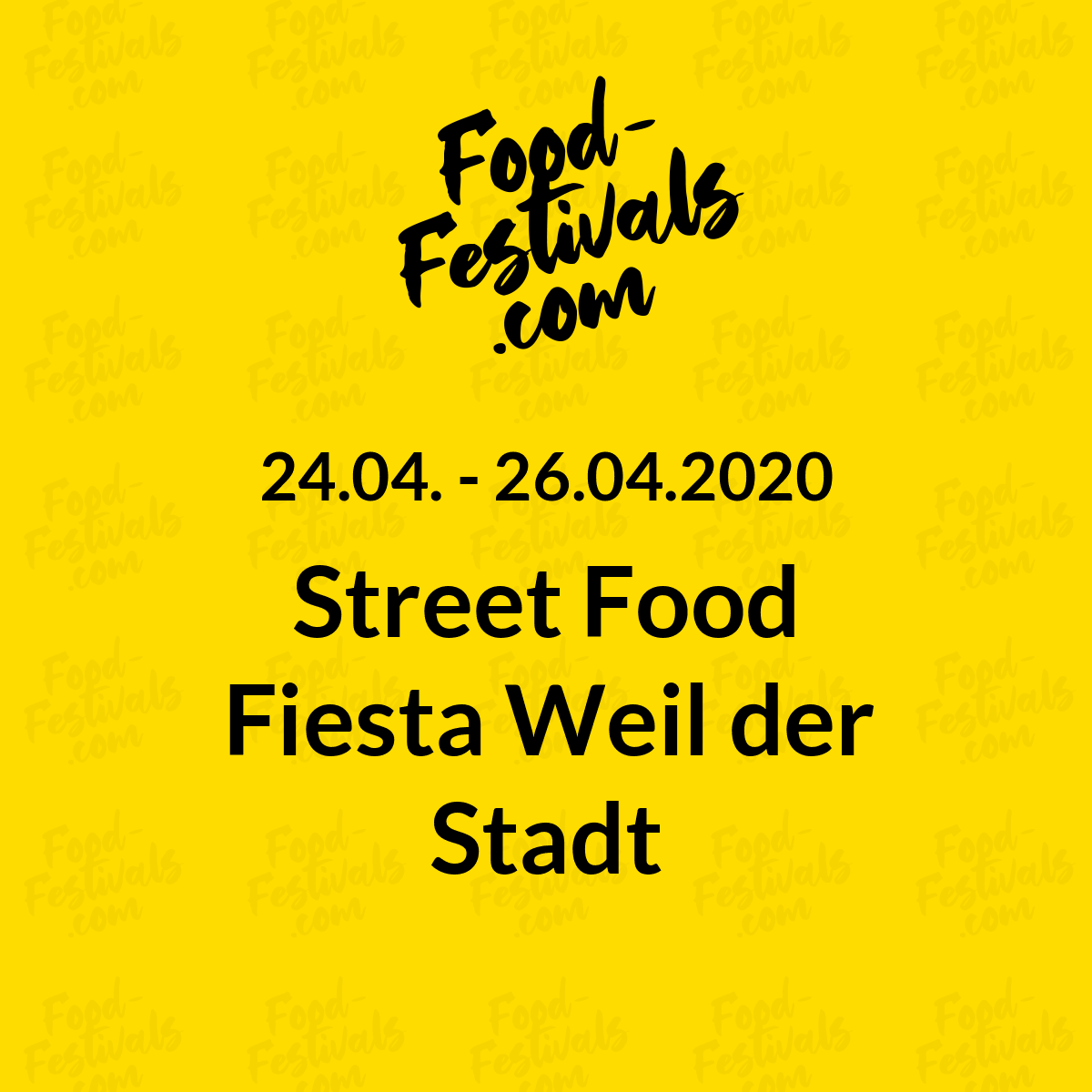 Street Food Fiesta Weil der Stadt