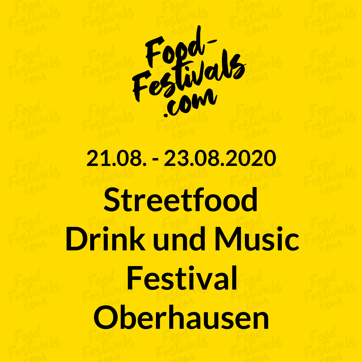 Streetfood Drink und Music Festival Oberhausen