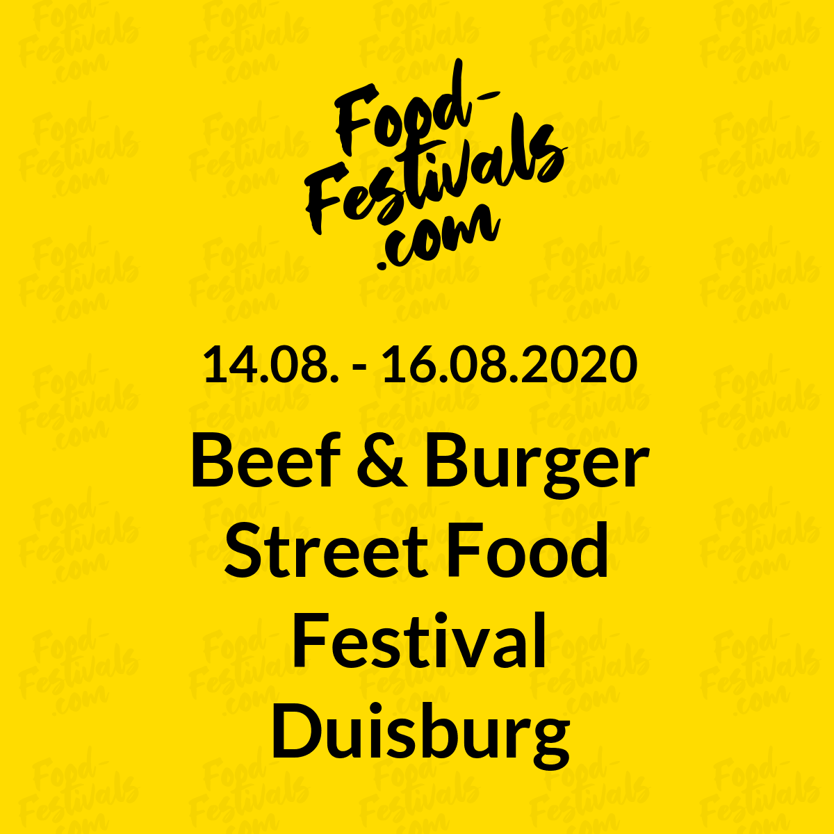 Beef & Burger Street Food Festival Duisburg