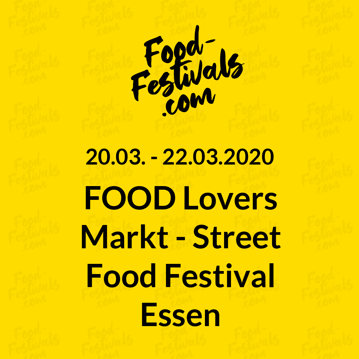 FOOD Lovers Markt - Street Food Festival Essen