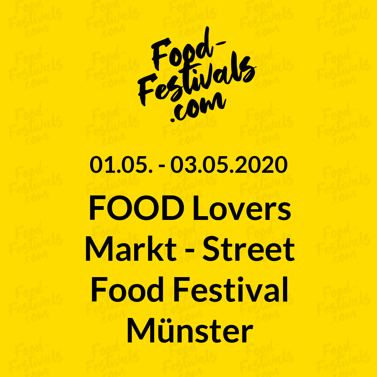 FOOD Lovers Markt - Street Food Festival Münster