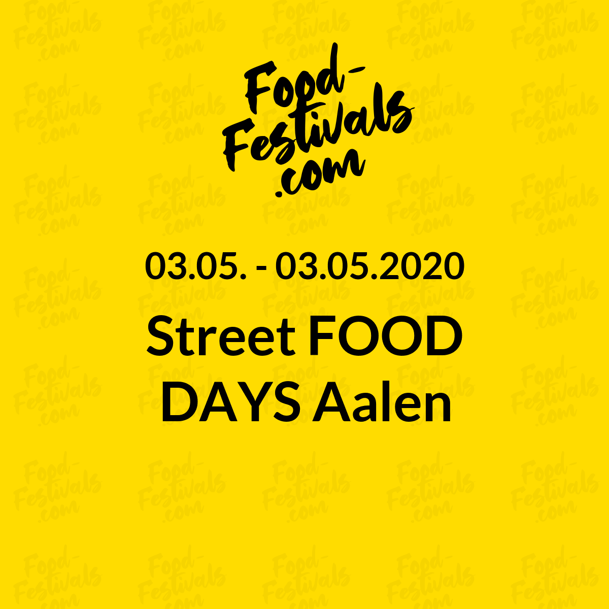 Street FOOD DAYS Aalen