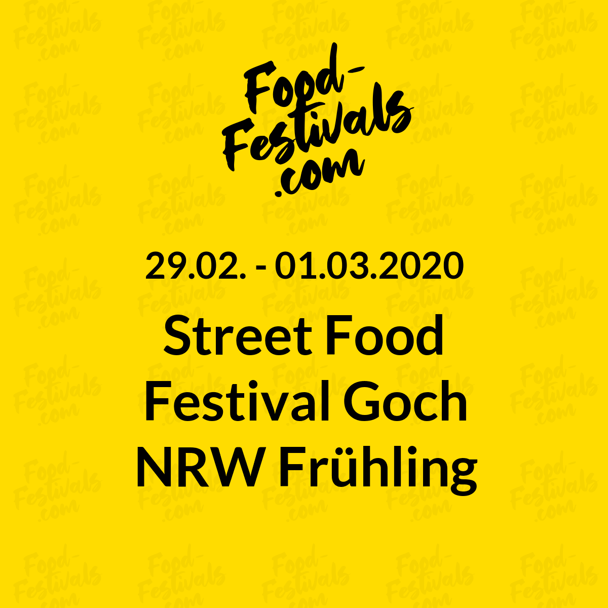 Street Food Festival Goch NRW Frühling