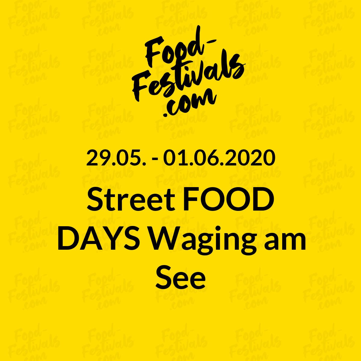 Street FOOD DAYS Waging am See