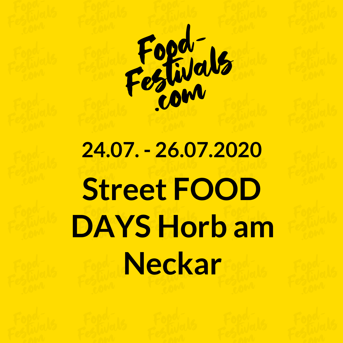 Street FOOD DAYS Horb am Neckar