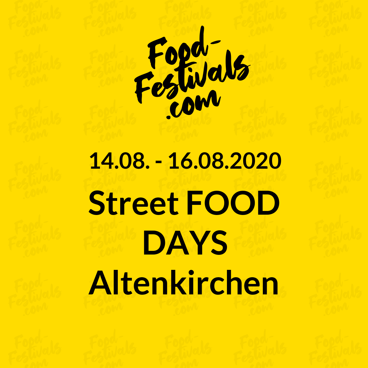 Street FOOD DAYS Altenkirchen