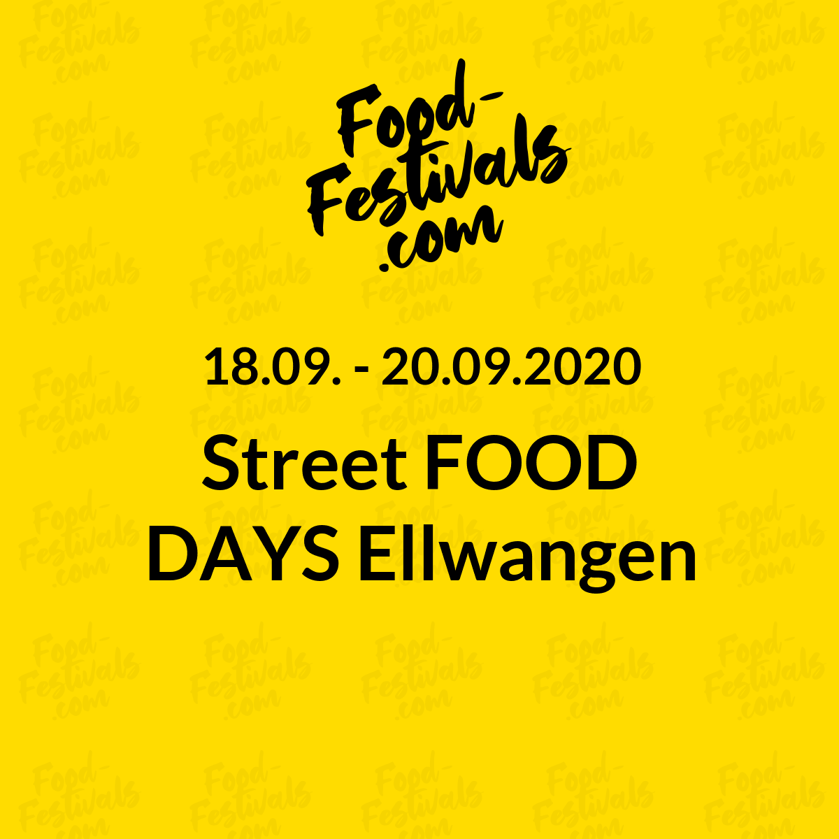 Street FOOD DAYS Ellwangen