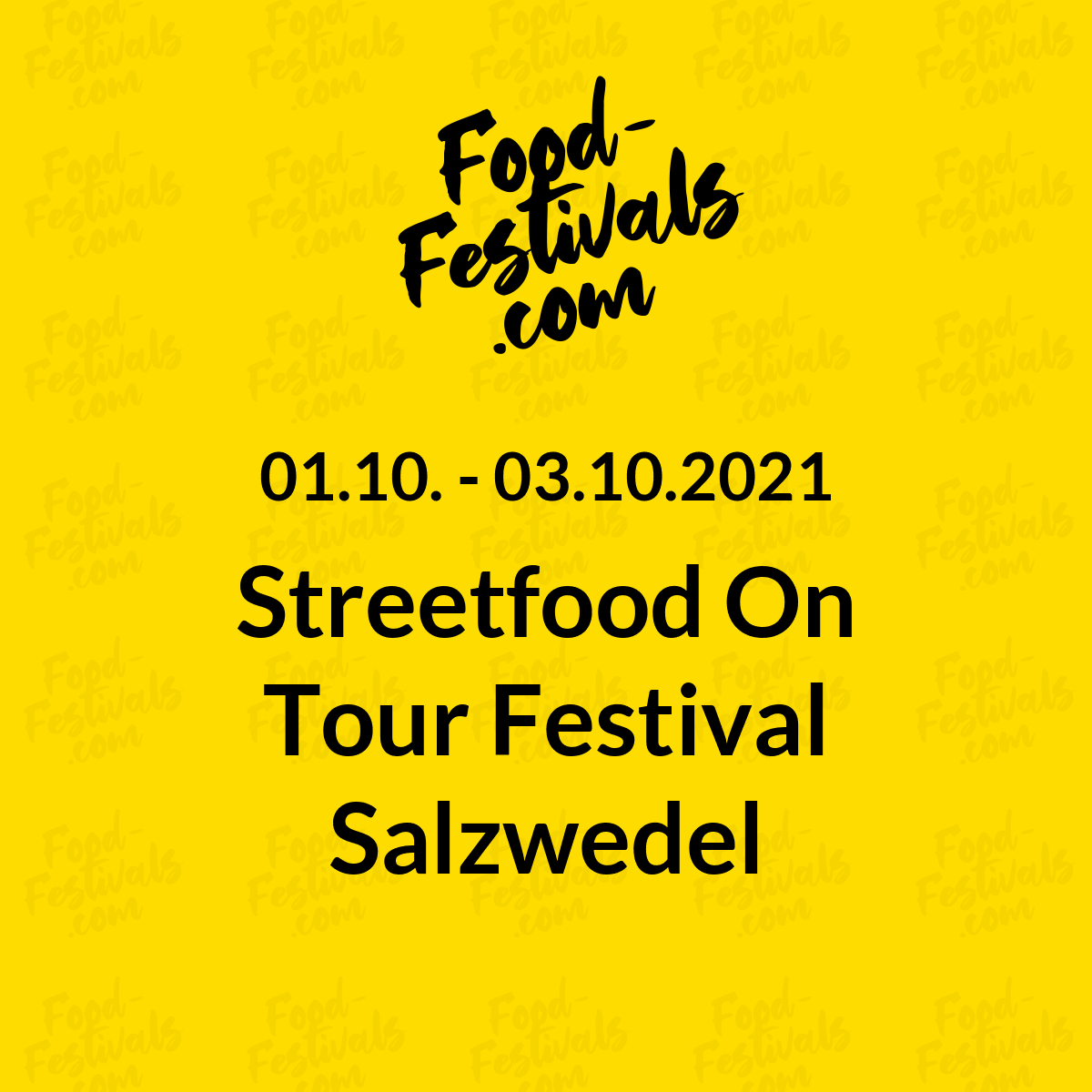Streetfood On Tour Festival Salzwedel