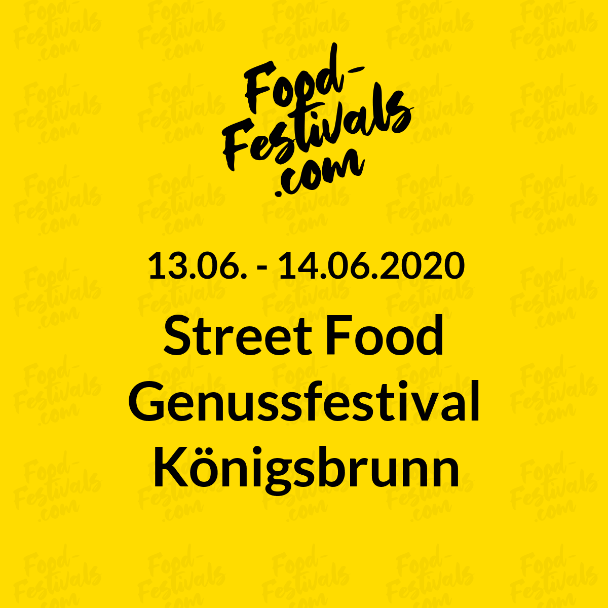 Street Food Genussfestival Königsbrunn