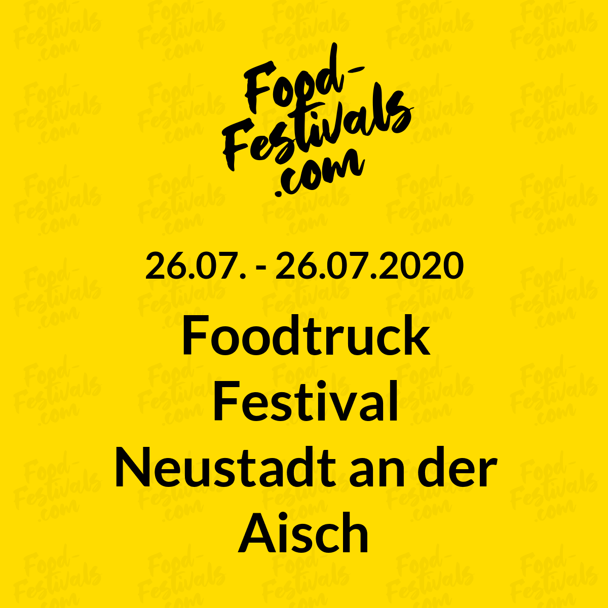 Foodtruck Festival Neustadt an der Aisch