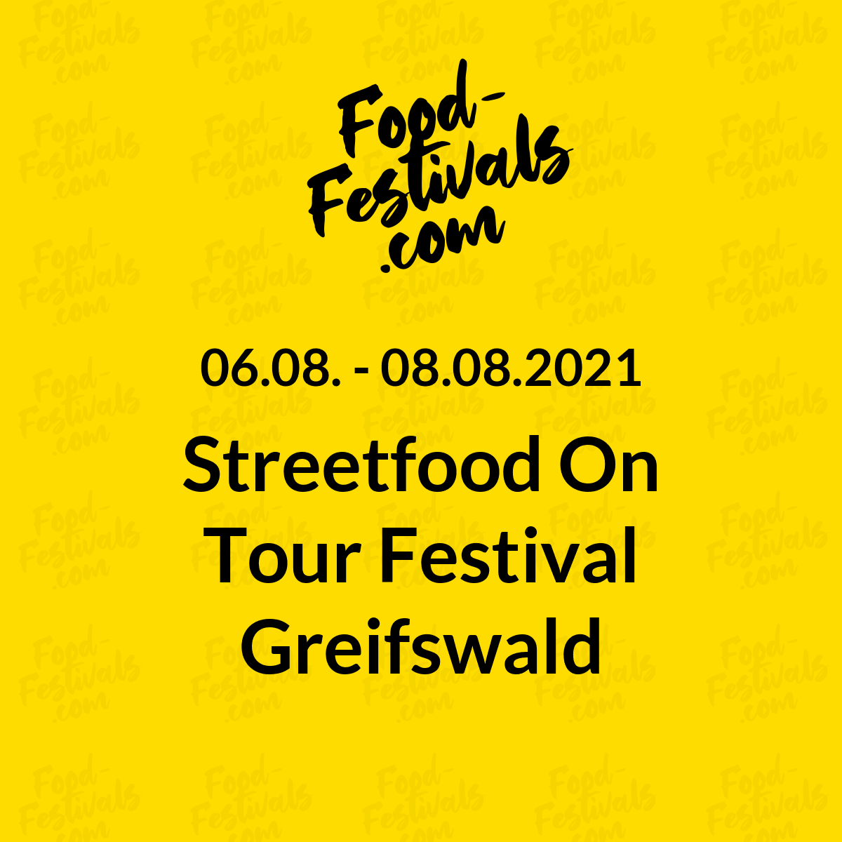 Streetfood On Tour Festival Greifswald