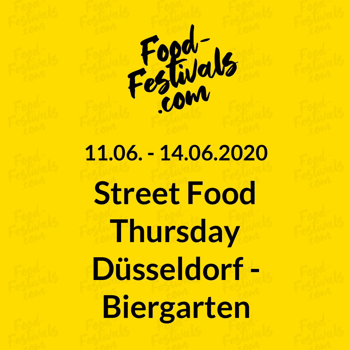 Street Food Thursday Düsseldorf - Biergarten Edition