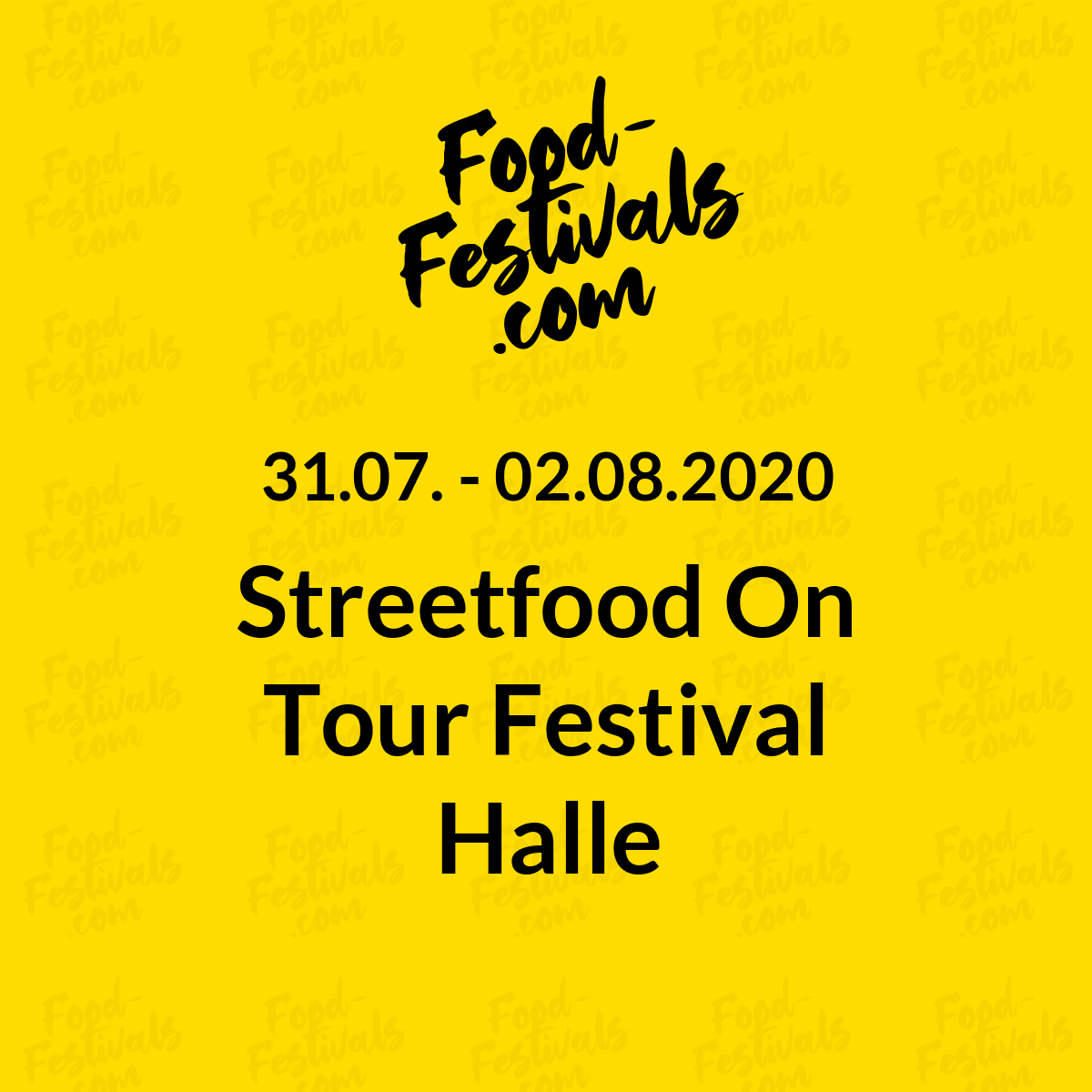 Streetfood On Tour Festival Halle