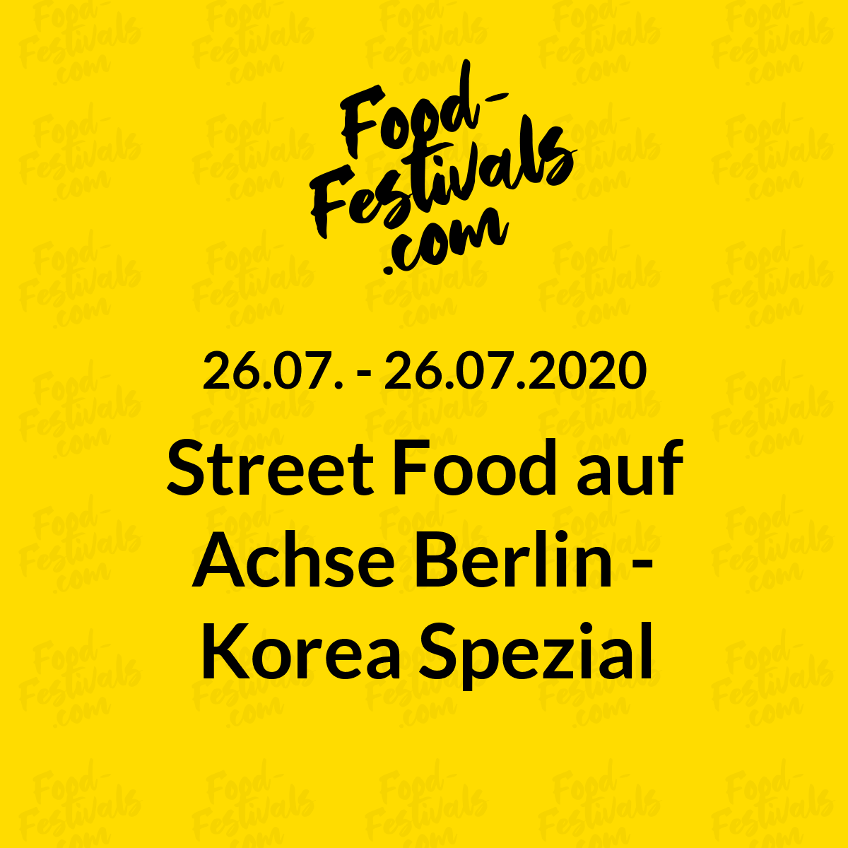 Street Food auf Achse Berlin - Korea Spezial