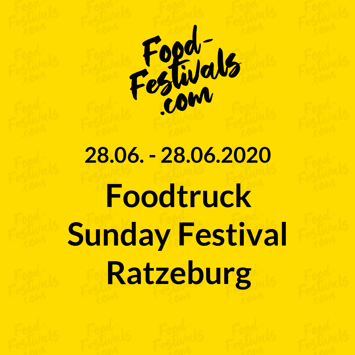 Foodtruck Sunday Festival Ratzeburg