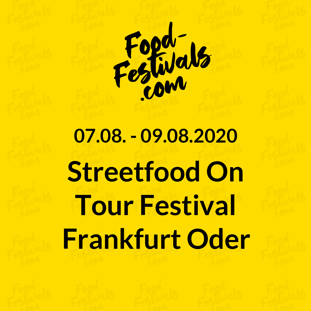 Streetfood On Tour Festival Frankfurt Oder